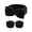 black, variant on Headband and Wristband Set for Washing Face, Spa Skincare Makeup Headband, Soft Puffy Hair Band Bow Tie, for Women and Teen Girl Trendy Stuff Gifts