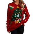 thumbnail image 2 of Kayannuo Christmas Sweaters for Women Plus Size Long Sleeve Womens Sweaters Fall Pullover Womens Christmas Knitted Round Neck Knit Casual Pullover Sweater Top, 2 of 7