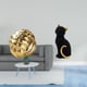 thumbnail image 2 of Figura de cerámica de gato con nudo, adorno de bola de hilo, escultura de resina, diseño moderno, adecuada para decoración del hogar, oficina, estante, 2 of 8