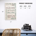 thumbnail image 5 of Catalina Island, California, Typography Birch Wood Wall Sign (12x18 Rustic Home Decor, Ready to Hang Art), 5 of 5