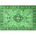 thumbnail image 1 of Ahgly Company Indoor Rectangle Medallion Emerald Green Traditional Area Rugs, 8' x 10', 1 of 4