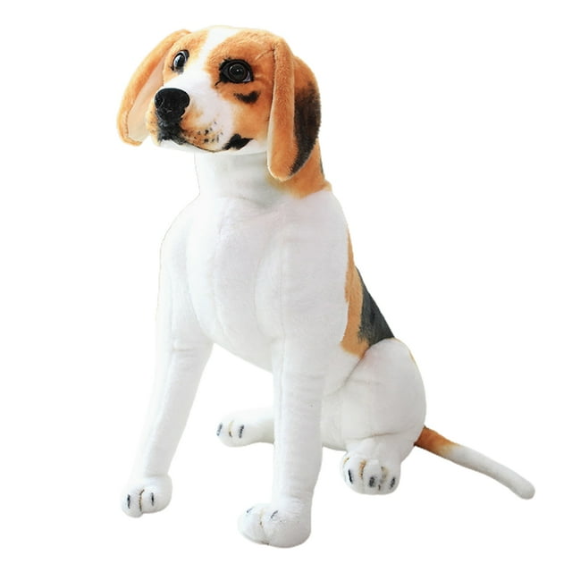 Perro Sentado De Peluche ANGGREK Juguete De Peluche Corto 30 Cm Con Cojín Decorativo