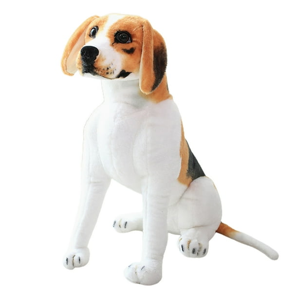 Perro Sentado De Peluche ANGGREK Juguete De Peluche Corto 30 Cm Con Cojín Decorativo