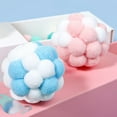 thumbnail image 3 of 6Pcs Pet Cat Kitten Plush Ball Toy Funny Interactive Bell Ball Chew Toys, 3 of 7