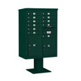 thumbnail image 4 of Salsbury Industries Pedestal Mounted 11 Units 14 Door Front Load 4C Horizontal Cluster Box Unit with 2 Parcel Lockers, 4 of 6