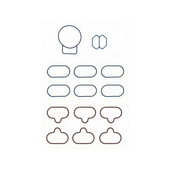 Lower and Upper Intake Manifold Gasket Set - Compatible with 2001 - 2004 Mazda Tribute 3.0L V6 2002 2003