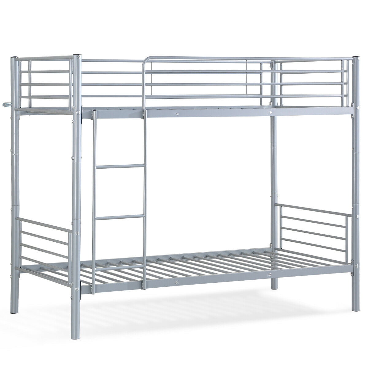 Twin Loft Bed Metal Bunk Ladder Beds Bedroom Dorm