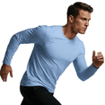 thumbnail image 5 of ZBORIBER Men's Quick Dry UPF 50+ UV Sun Protection Moisture Wicking Long Sleeve T-Shirt for Casual Workout,Sizes S-3XL,,Carolina Blue, 5 of 9