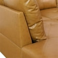 thumbnail image 5 of Star Home Living Corp Chris Faux Leather  Left Facing Sectional Ginger, 5 of 11