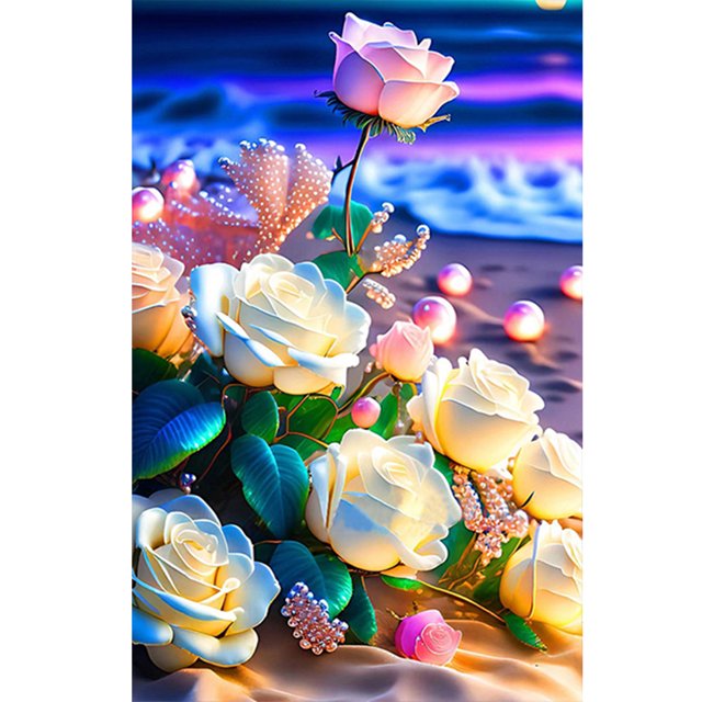 Diamond Painting 5D DIY Full Square Drill Kit Rose Art Decoración del hogar (ZQA785) Hugtrwg Para estrenar