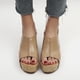 thumbnail image 4 of Sandalias de playa para mujer con punta redonda de verano para mujer, zapatos de cuña informales bohemios Wmkox8yii  nm9751, 4 of 9