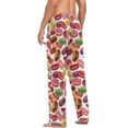 thumbnail image 6 of FREEAMG Colorful Macaron Cookies Pajama Pants for Men, Men's Separate Bottoms, Pure Cotton Comfortable Lounge Pants?571?, 6 of 7