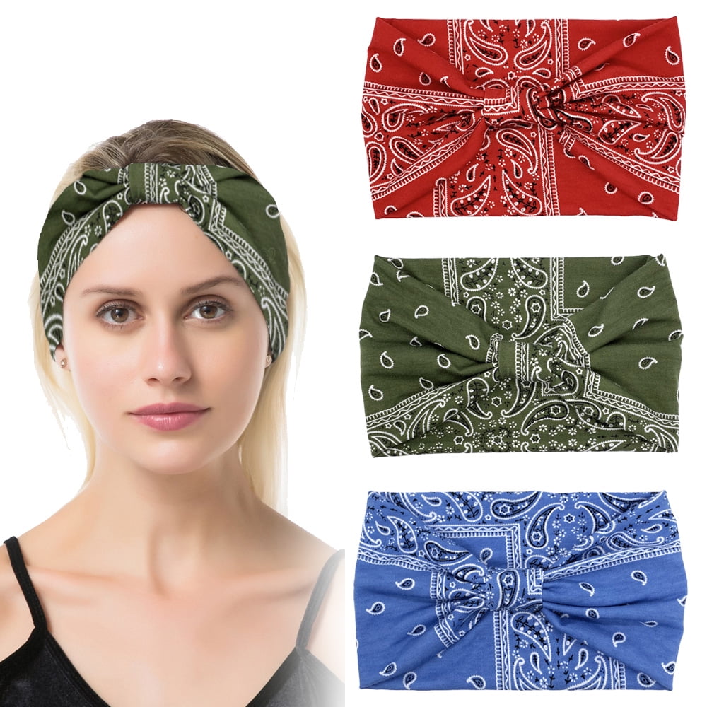 Headband leopard print headband knotted headband elastic Fried Dough