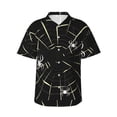 thumbnail image 1 of Fotbe Spiders On The Web Camisa Hawaiana para Hombre Unisex – Camisa Casual de Verano con Botones de Manga Corta de Algodón y Lino,Small, 1 of 7