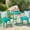 Teal, variant on Teal Tone - Powder - Coated Finish - Garden Corner - Peaceful Outdoor Retreat - Durable