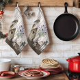 thumbnail image 6 of Vintage Flowers Kitchen Towels Set of 4, Wooden Birds Retro Art Farmhouse Absorbent Dish Towels for Kitchen, Microfiber Hand Towel, Quick Drying Tea Towel for Cleaning Decorative Dishcloths, 6 of 7