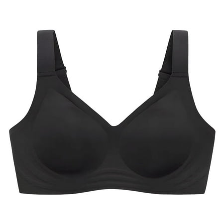 Blphud Bra Plus Size Bras for Women Push Up Women s without Steel Ring Movement Seamless Gathering Adjustment Yoga Sleep Large Bra Lingerie for Women Sports Bras for Women Black XL