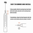 thumbnail image 5 of Electric Milk Frother for Coffee,Frother Handheld Rechargeable Electric Whisk with 2 Heads 3 Speeds Drink Mixer Coffee Frother Foam Maker For Latte,Cappuccino,Hot Chocolate,Egg - Black, 5 of 8