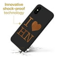 thumbnail image 3 of Case Yard Wooden Case for iPhone-XS-Max Soft TPU Silicone cover Slim Fit Shockproof Wood Protective Phone Cover for Girls Boys Men and Women Supports Wireless Charging I Love Honolulu Design, 3 of 7