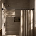 thumbnail image 6 of Matte Black Adjustable Tension Shower Rod, No Drill, Expandable 42-72 in., 6 of 12