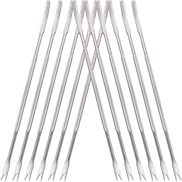 UPOUART 12Ud Tenedores Para Langosta De Acero Inoxidable Resistentes Para Y Nueces Uso Profesional