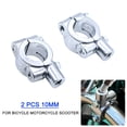 thumbnail image 1 of Handlebar Mirror Mount Clamp Aluminum Handlebar Rearview Side Mirrors Adapter Holder Clamp Universal for Bicycle Motorcycle Scooter, 2 Pcs 10mm, 1 of 7