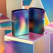 Zippo Lighter - Customized Message on Prismatic 540 Matte Pocket Lighter 46565