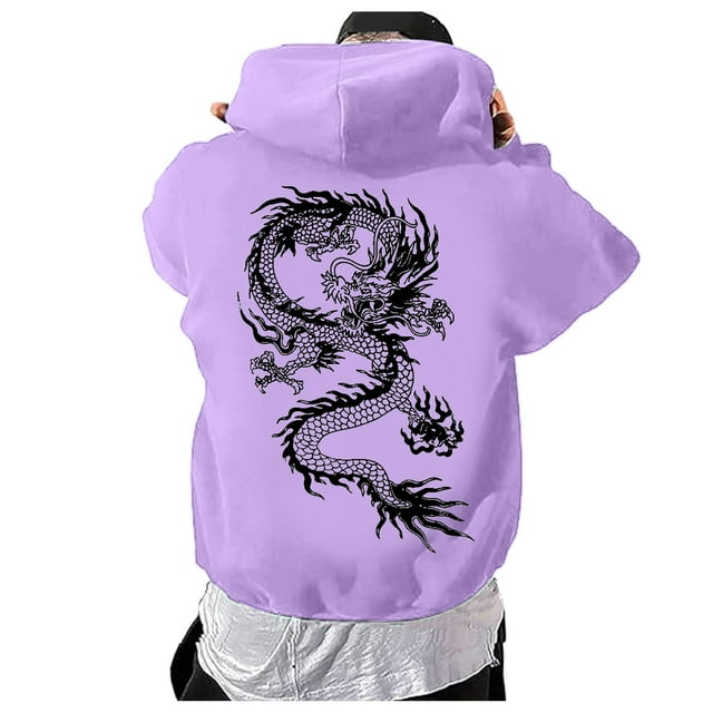 Chandail à Capuche et Chandails en Molleton pour Hommes Léger Imprimé Numérique Chandail à Capuche avec Manches Longues Mode Décontractée