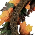 thumbnail image 5 of Northlight 20" Autumn Harvest Leaves and Twigs Artificial Thanksgiving Wreath - Green/Brown, 5 of 5