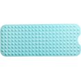 thumbnail image 2 of CPDD Extra-Long Non-Slip Bathtub & Shower Mat 39\u201dx16\u201d (Smooth/Non-Textured Tubs Only) Safe, Clean, Machine-Washable, Superior Grip&Drainage, Vinyl, Opaque Aqua/Blue-Green, 2 of 5