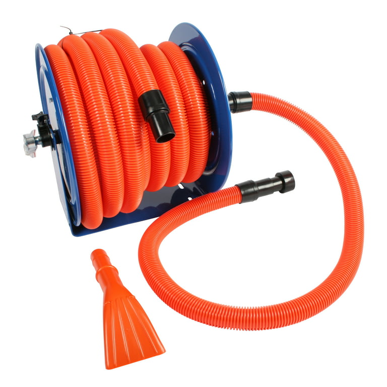 Cen-Tec Systems Industrial Hose Reel and 50 ft. Hose for Shop Vacuums