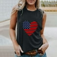 thumbnail image 4 of IROINNID Women's V-Neck Tank Sleeveless 4th Of July Vest Summer Vest Blouse Tops 4th Of July, 4 of 5