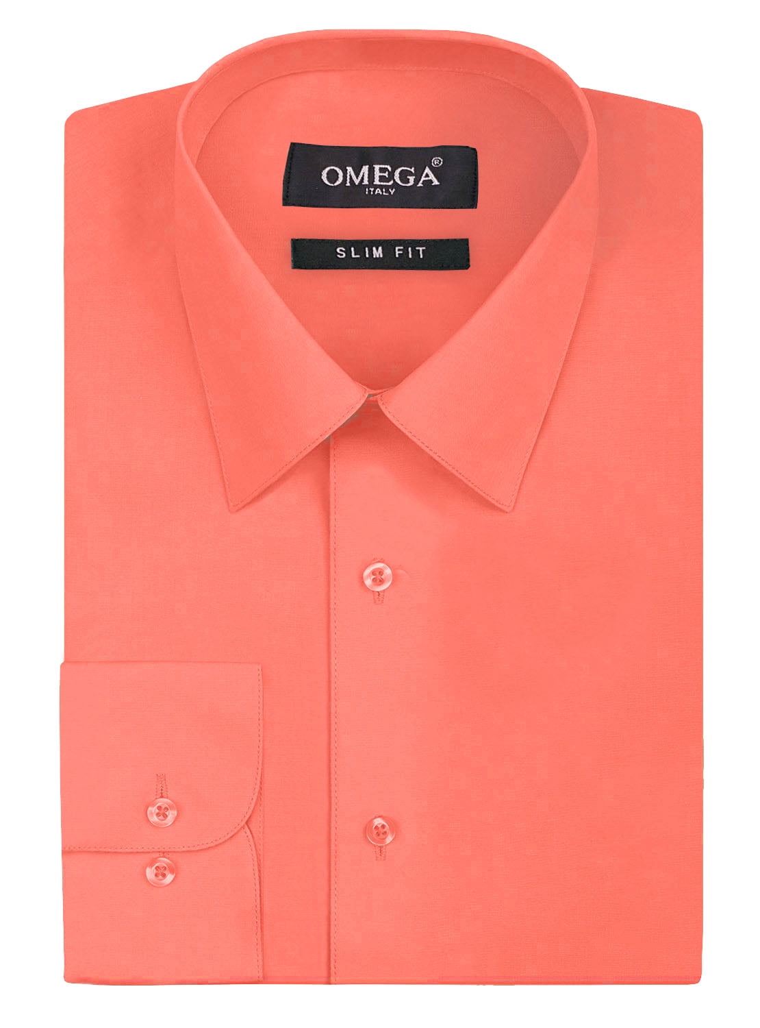 Omega Italy Omega Italy Men's Premium Slim Fit Button Up Long Sleeve