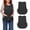 Black, variant on DOVACKA Unisex Water & Oil Resistant Smock Apron with Pocket, Kitchen Cleaning Work Apron for Men Women