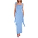 thumbnail image 1 of Vestido PRETTYGARDEN 2025 Verano Maxi Largo sin Mangas con Volantes L - Azul, 1 of 8