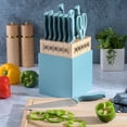 thumbnail image 5 of Spice by Tia Mowry Savory Saffron 14 Piece Stainless Steel Cutlery Set in Blue, 5 of 5