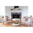 thumbnail image 6 of LumiSource Gold Metal, Blush Velvet Tania Accent Chair, 6 of 12