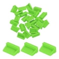 thumbnail image 1 of 25 piezas de tapones de puerto USB tipo A, cubiertas de silicona, protectores contra el polvo para el extremo hembra USB, verde, 1 of 7