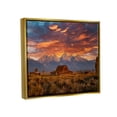 thumbnail image 4 of Stupell Industries Mountain Cabin Sunset Landscape Photography Gold Floater Framed Canvas Art Print Wall Art, 31 x 25, 4 of 10