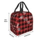 thumbnail image 3 of Easygdp Red Buffalo Plaid Bolsa Térmica Premium - Tela Oxford Impermeable, Gran Capacidad, Bolsillo Frontal, Unisex para Trabajo, Escuela, Actividades al Aire Libre y Picnics, 3 of 8