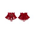thumbnail image 2 of Cjfdfy Newborn Baby Girls Christmas Outfit Romper Dress Santa Claus Gingerbread Man Embroidery Long Sleeve Velvet Bodysuit With Headband Christmas Holiday Outfit 0-18M, 2 of 9