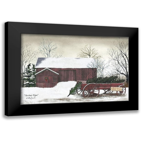 Jacobs, Billy 14x11 Black Modern Framed Museum Art Print Titled - Christmas Wagon