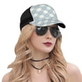 thumbnail image 5 of Lsque Daisy Plaid Blue Printed Trucker Hat - Baseball Cap for Men Women - Breathable Mesh Side, Adjustable Fit - for Casual Wear, 5 of 7