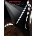 thumbnail image 3 of Queilt Double-Sided Reflective Dog Leash, 6 FT/5 FT/4 FT, Padded Handle Nylon Dogs Leashes for Medium & Large Dogs Walking, Black, 6FT, 3 of 4