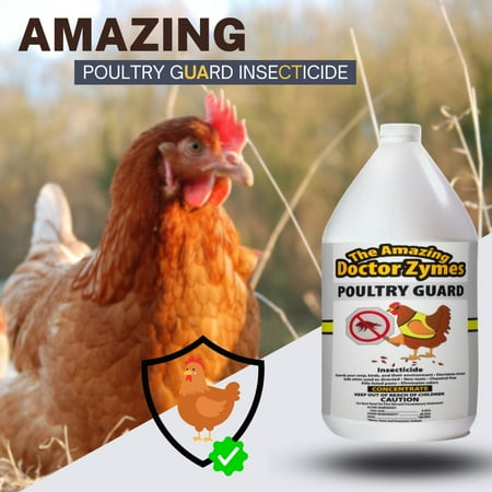 Amazing Doctor Zymes Poultry Guard - Naturally Safe and Healthy Poultry with - Non-Toxic Solution for Disease Prevention and Optimal Well-being - 1 Gal