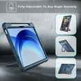 thumbnail image 5 of Fintie Case for iPad Air 11-inch M3 (2025) / M2 (2024), [Tuatara Magic Ring] 360 Degree Rotating Grip Stand Rugged Cover with Screen Protector & Pencil Holder, Navy, 5 of 9