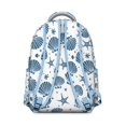thumbnail image 3 of Starfish Student Backpack Waterproof Durable School Bag with Vintage Beach Seashells and Seahorse Print, Adjustable Straps, Breathable Padding, Large Capacity for School and Travel, 3 of 5