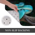 thumbnail image 6 of Vsdgher Blue White-Lipped Pit Viper Flannel Anti-Slip Floor Mat Comfort Mat Outdoor Rug, Indoor Outdoor Rugs for Home, Office, Laundry 16''x24''in, 6 of 7