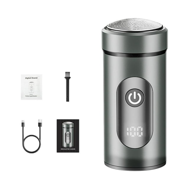 Mini afeitadora portátil, mini compacta para hombres, afeitadora de bolsillo recargable, mini afeitadora portátil para casa, coche y viajes