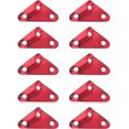 thumbnail image 1 of Jinsinto Triangle Tent Rope Fastener 10PCS Red Aluminium Alloy Triangle Tent Cord Adjuster Wind Stopper Tightener Hook Buckle Tensioner, 1 of 4